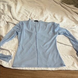 Zara Light Blue Women's Blouse